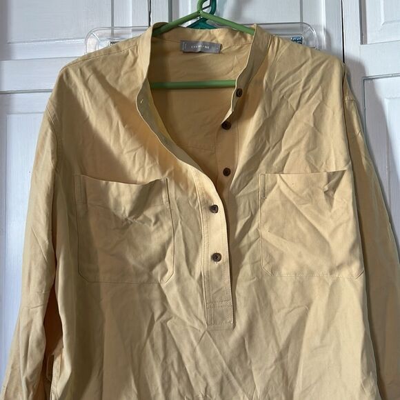 Everlane 100% Silk blouse - golden yellow - Size 4 - Picture 3 of 8